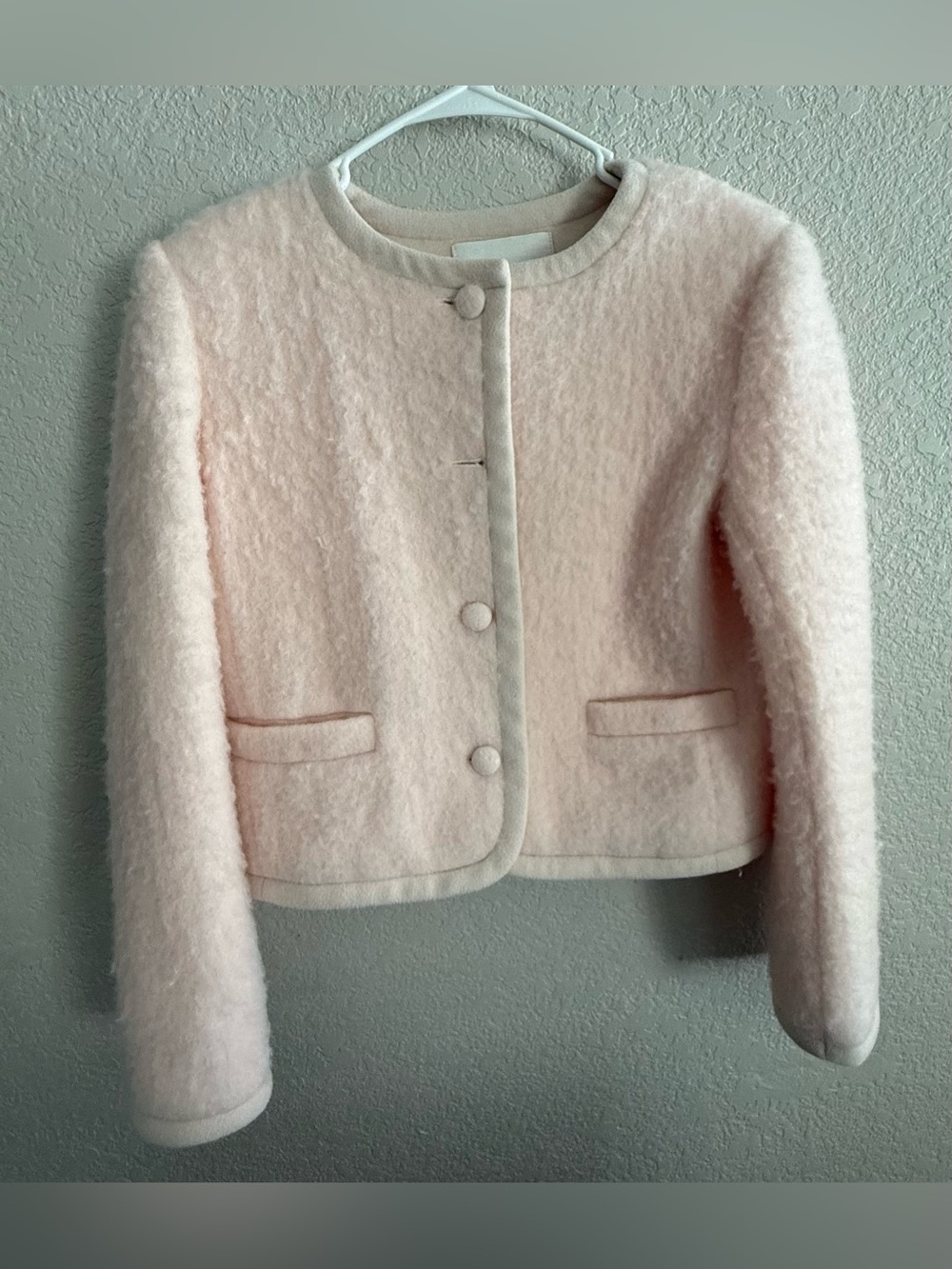 English Factory Blush Pink Button Jacket Size small